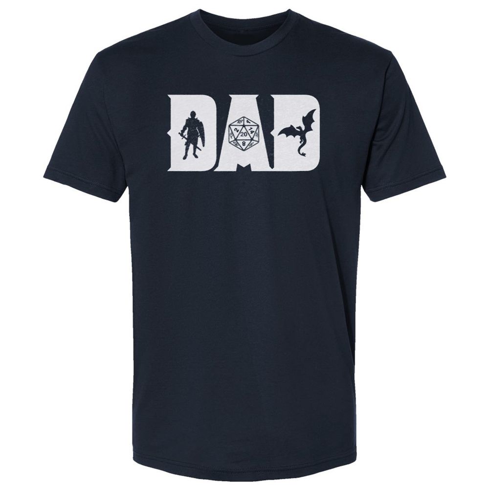 Dad Fathers Day Premium Unisex T-Shirt - Midnight Navy - 2