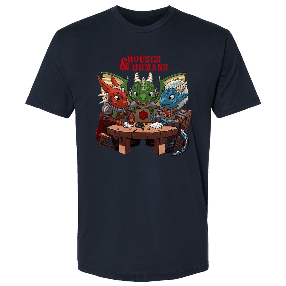 Houses & Humans Premium Unisex T-Shirt - Midnight Navy - 2