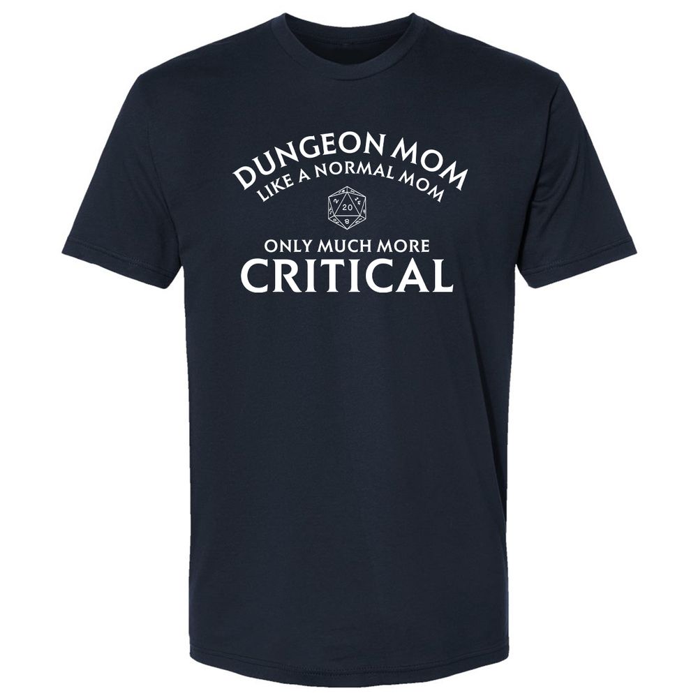 Dungeon Mom Normal Mom Premium Unisex T-Shirt - Midnight Navy - 2