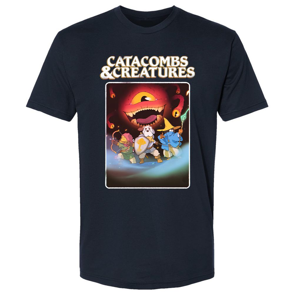 Catacombs & Creatures Premium Unisex T-Shirt - Midnight Navy - 2