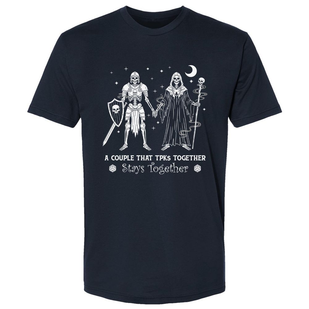 TPK Love – Skeleton Couple - Midnight Navy - 2