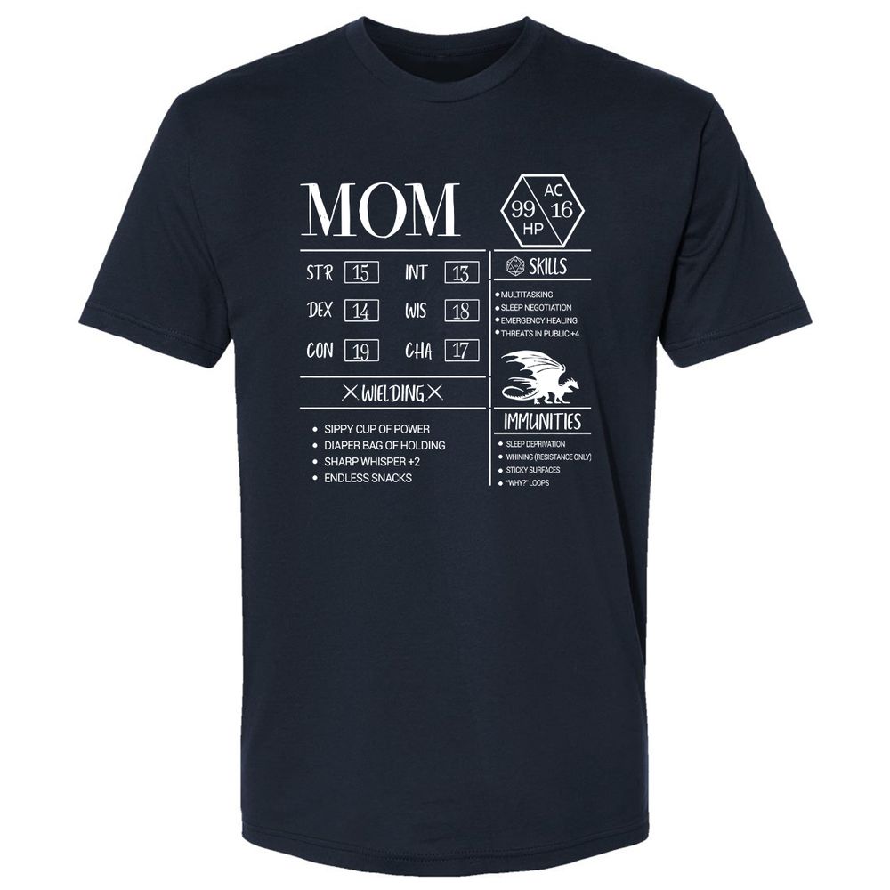 Mom New Premium Unisex T-Shirt - Midnight Navy - 2