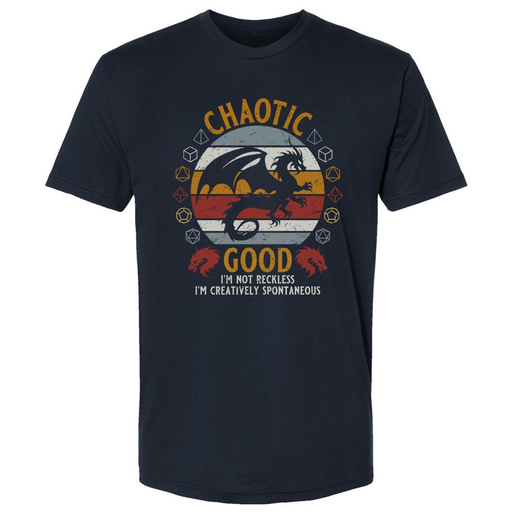 Chaotic Good Premium Unisex T-Shirt - Midnight Navy - 2