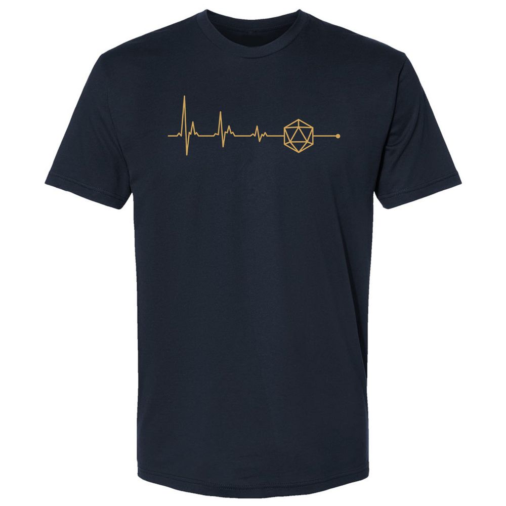 D20 Dice Is My Life Premium Unisex T-Shirt - Midnight Navy - 2