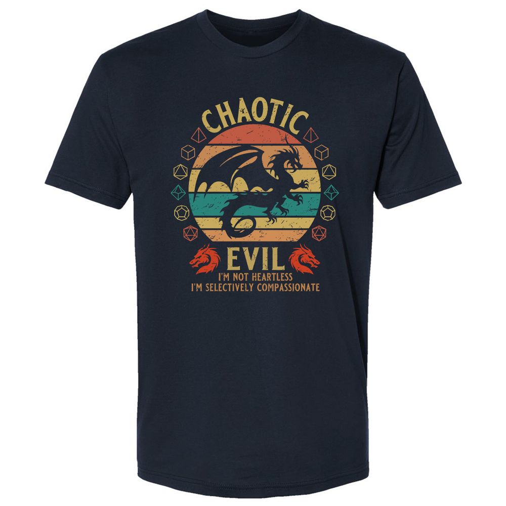 Chaotic Evil Premium Unisex T-Shirt - Midnight Navy - 2