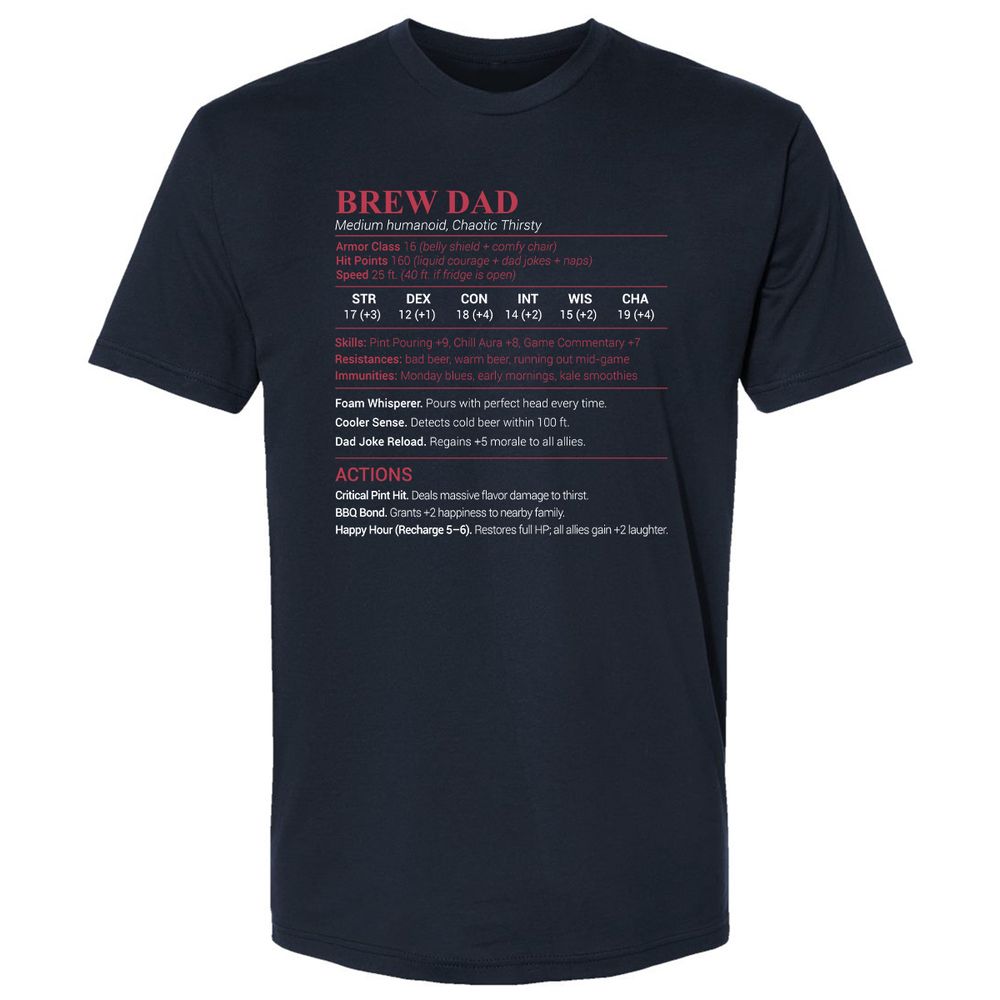 Brew Dad Premium Unisex T-Shirt - Midnight Navy - 2