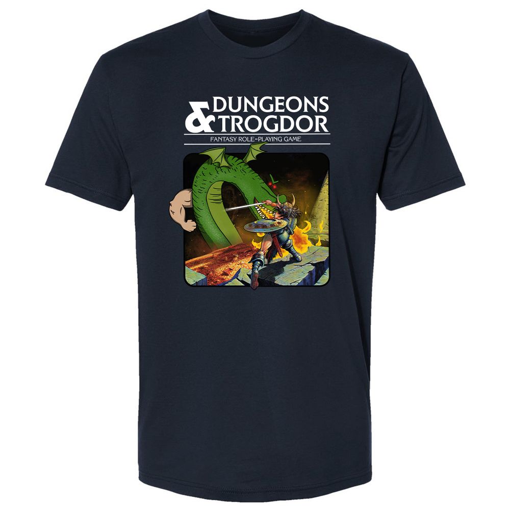 Trogdor Premium Unisex T-Shirt - Midnight Navy - 2