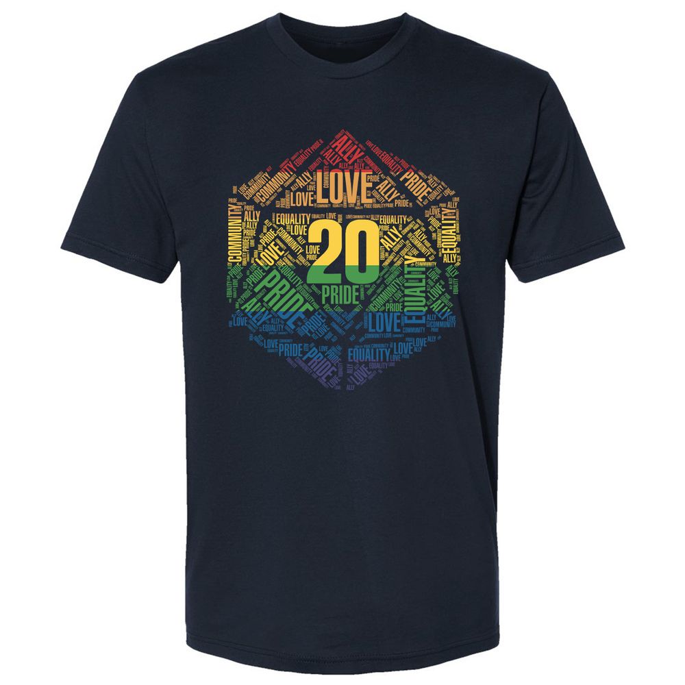 D20 Pride Premium Unisex T-Shirt - Midnight Navy - 2