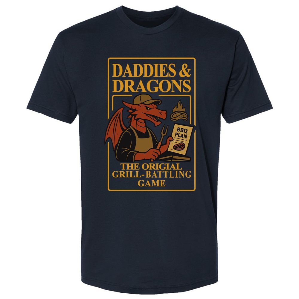 Daddies & Dragons Premium Unisex T-Shirt - Midnight Navy - 2