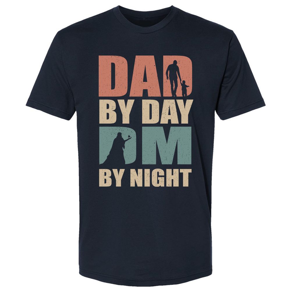 Dad By Day DM By Night - Midnight Navy - 2