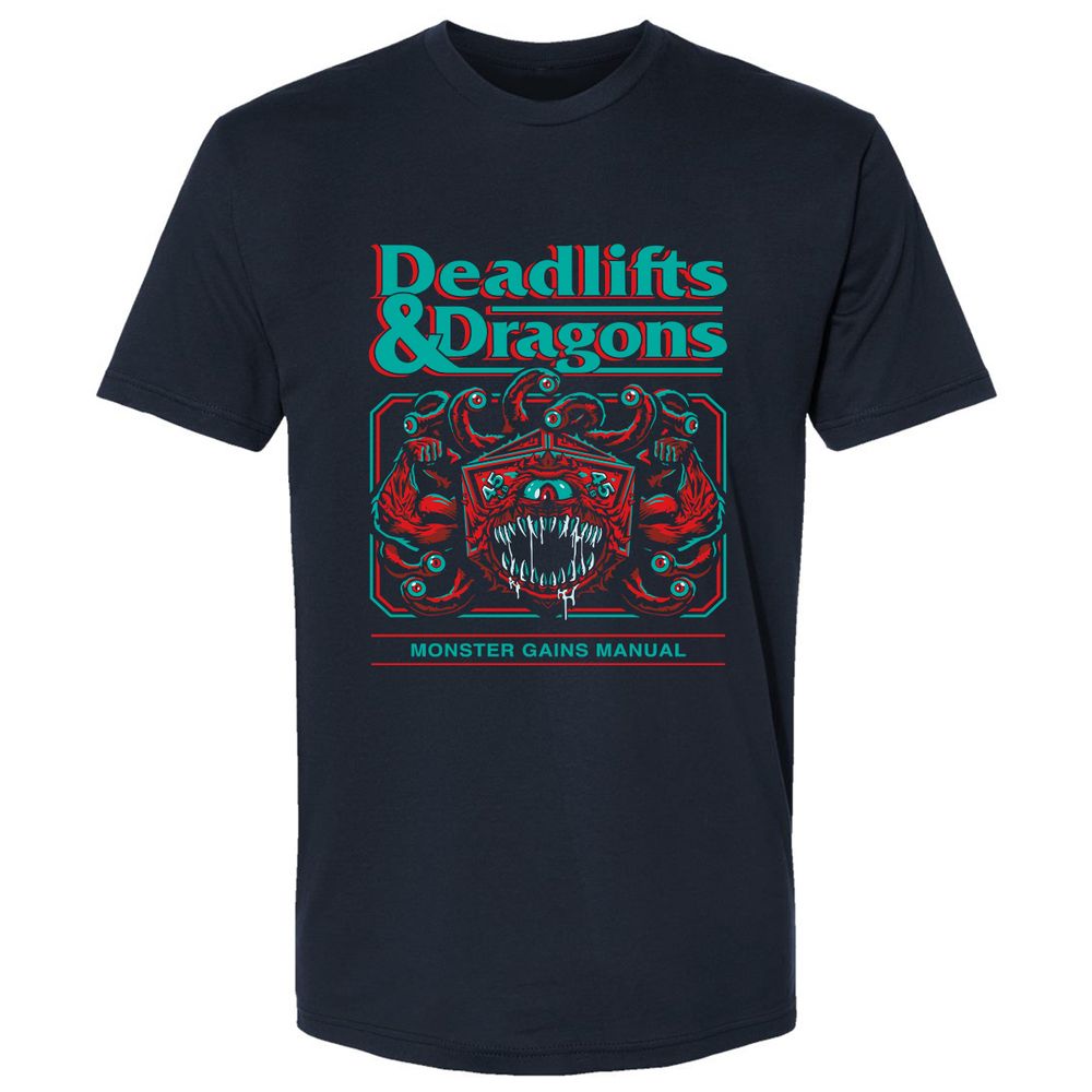 Deadlifts & Dragons Beholder - Midnight Navy - 2