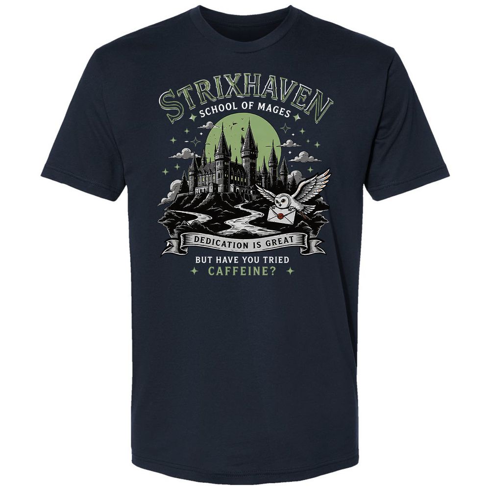 Strixhaven - School Of Mages Premium Unisex T-Shirt - Midnight Navy - 2