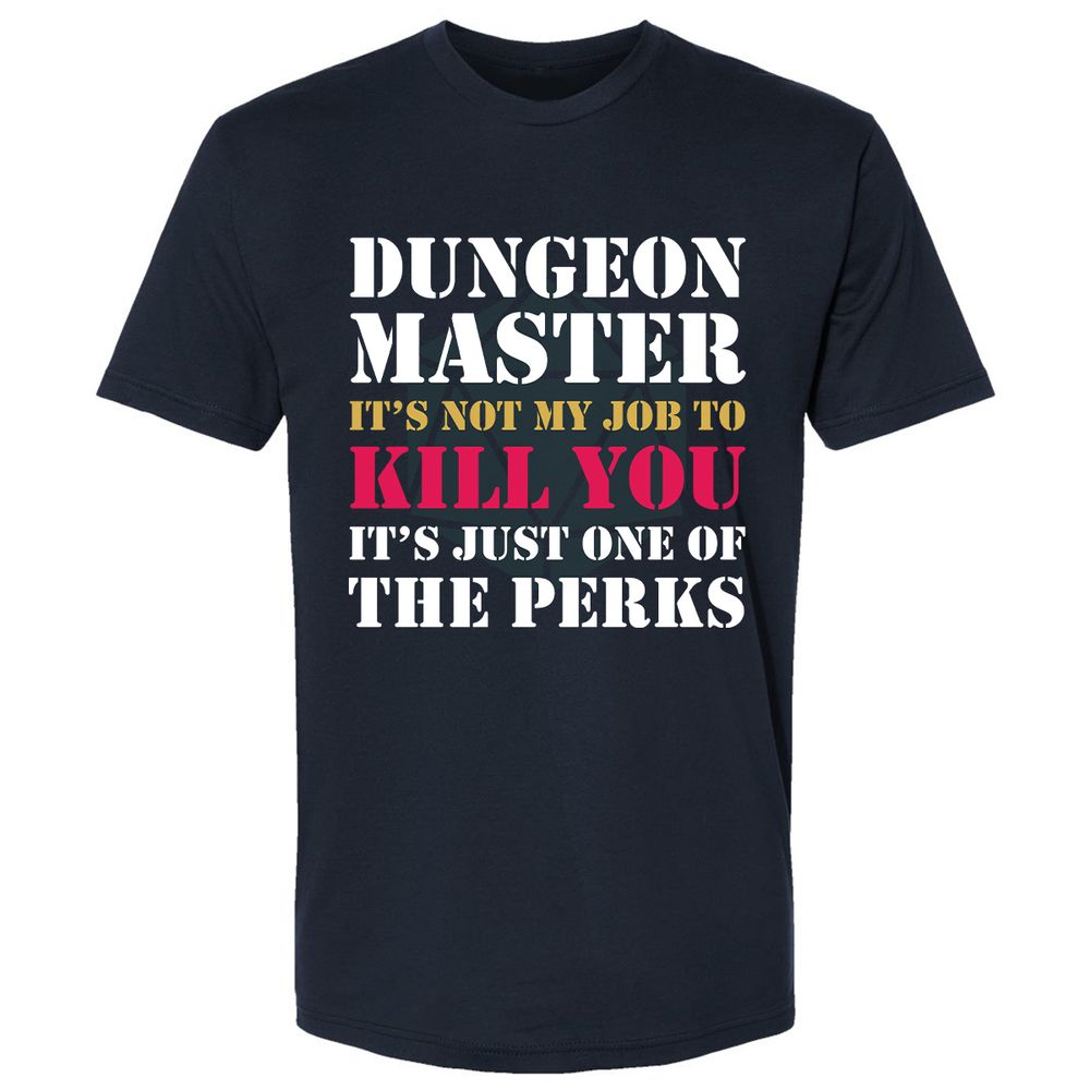 DUNGEON MASTER NOT MY JOB Premium Unisex T-Shirt - Midnight Navy - 2
