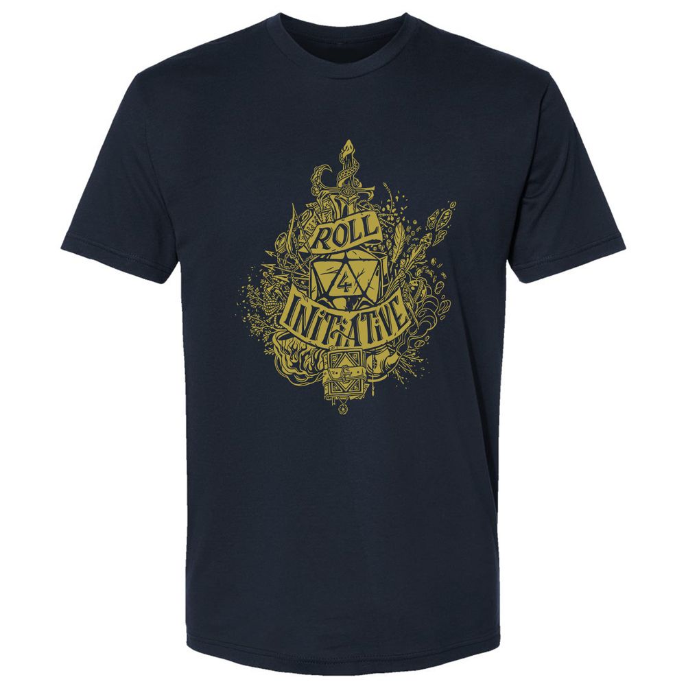 Roll Initiative Premium Unisex T-Shirt - Midnight Navy - 2