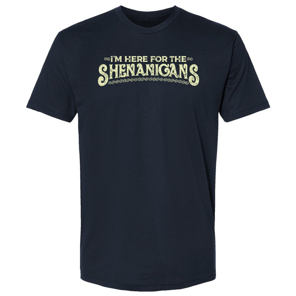 Here For The Shenanigans Premium Unisex T-Shirt - Midnight Navy - 2