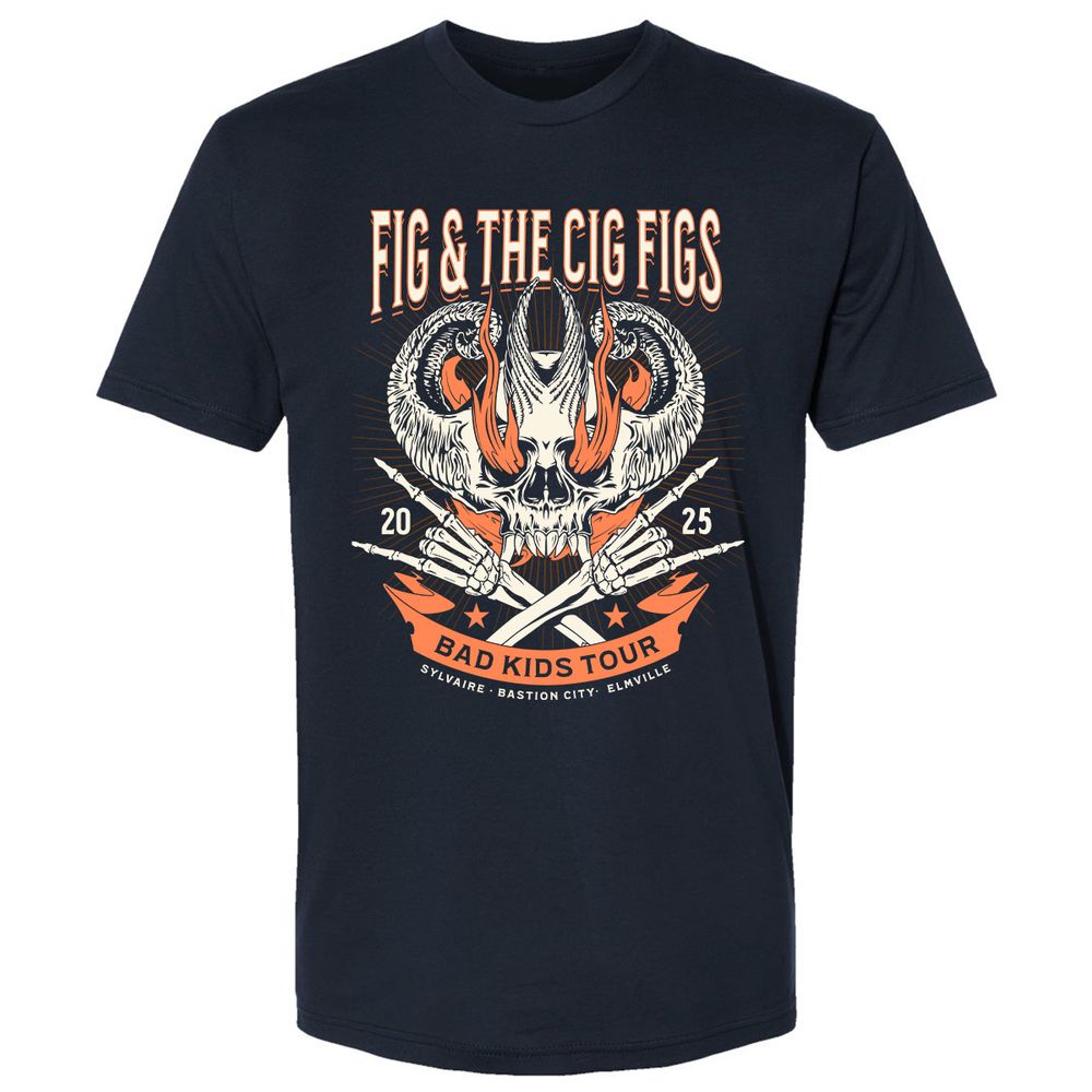 Fig and the Cig Figs, Dimension 20 Premium Unisex T-Shirt - Midnight Navy - 2