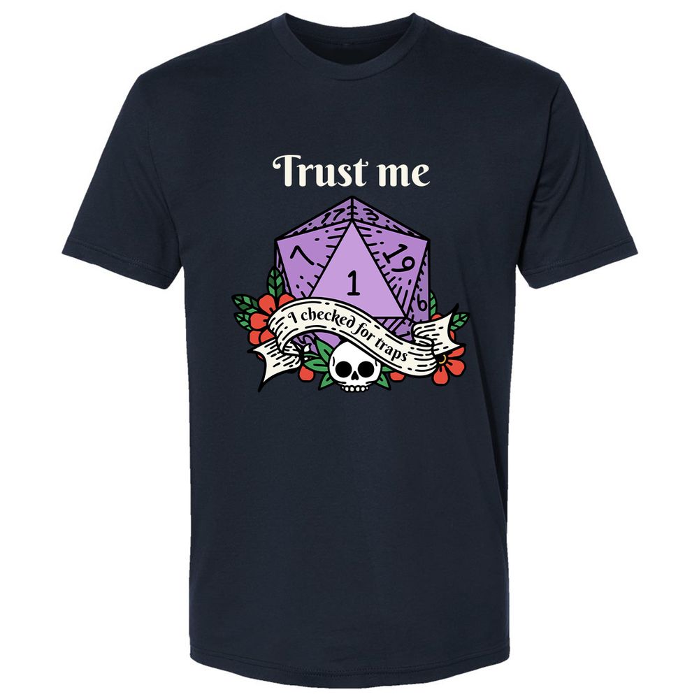 Trust Me I Checked for Traps - Midnight Navy - 2