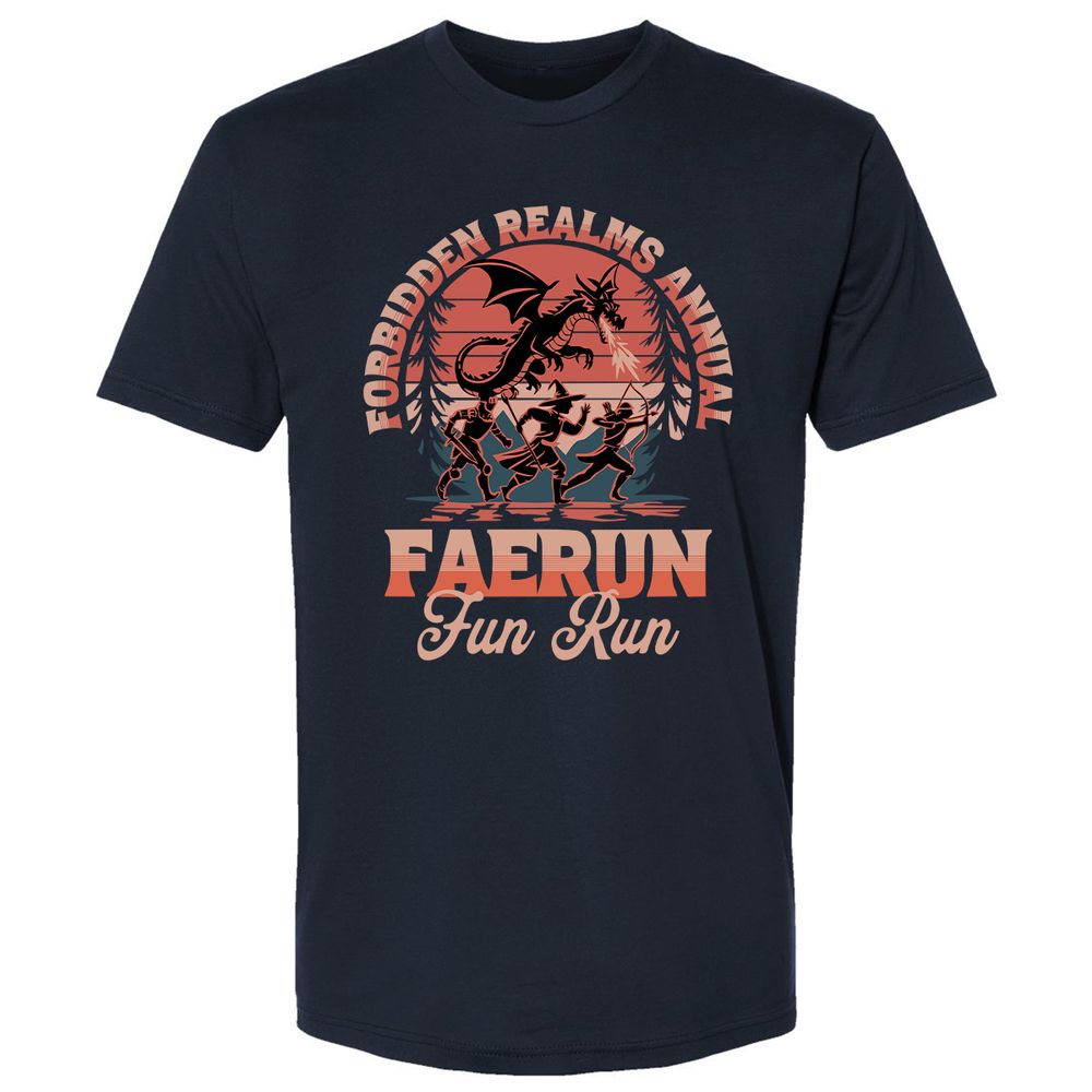 Faerun Fun Run Premium Unisex T-Shirt - Midnight Navy - 2