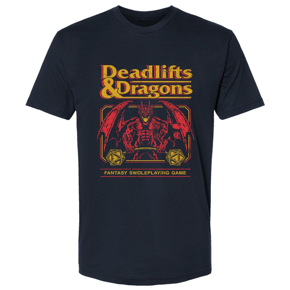 Deadlifts & Dragons - Midnight Navy - 2