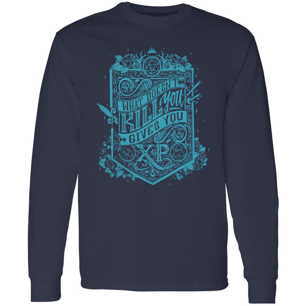 What Doesn't Kill You Gives You XP Long Sleeve T-Shirt - Navy - 2