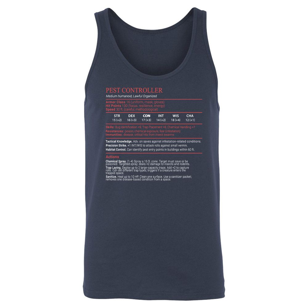Pest Controller Stats Block - Navy - 2