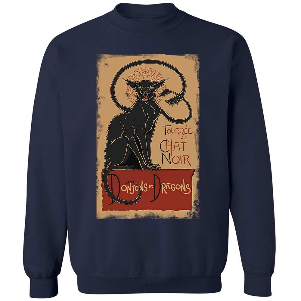 Tournee Du Chat Noir Classic Unisex Sweatshirt - Navy - 2