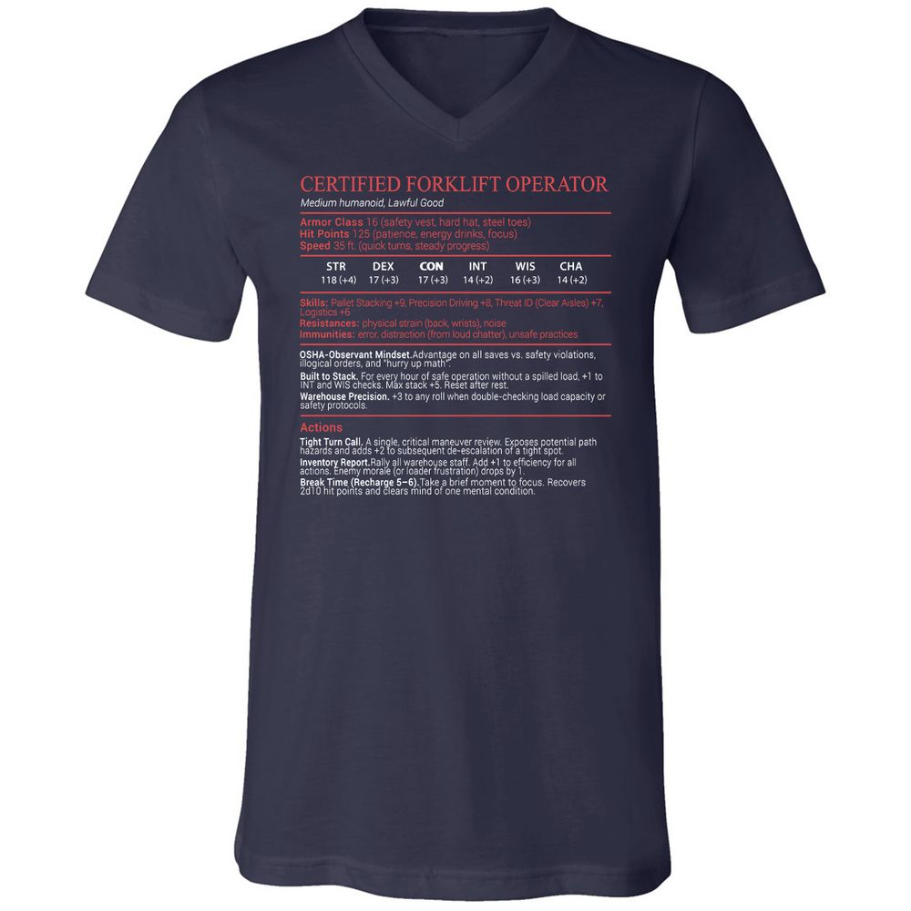 Certified Forklift Operator Stats Block - Navy - 2