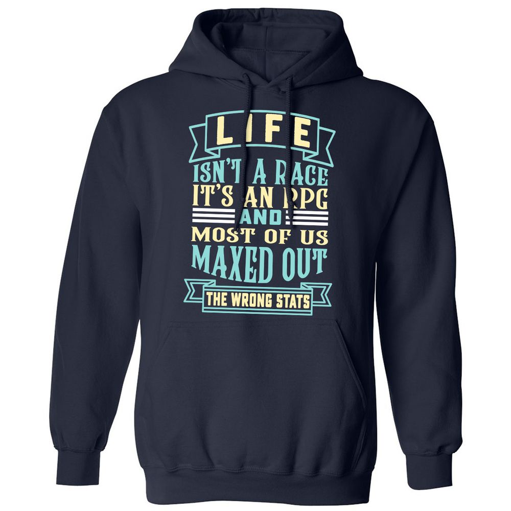 Life Is A RPG Classic Unisex Hoodie - Navy - 2