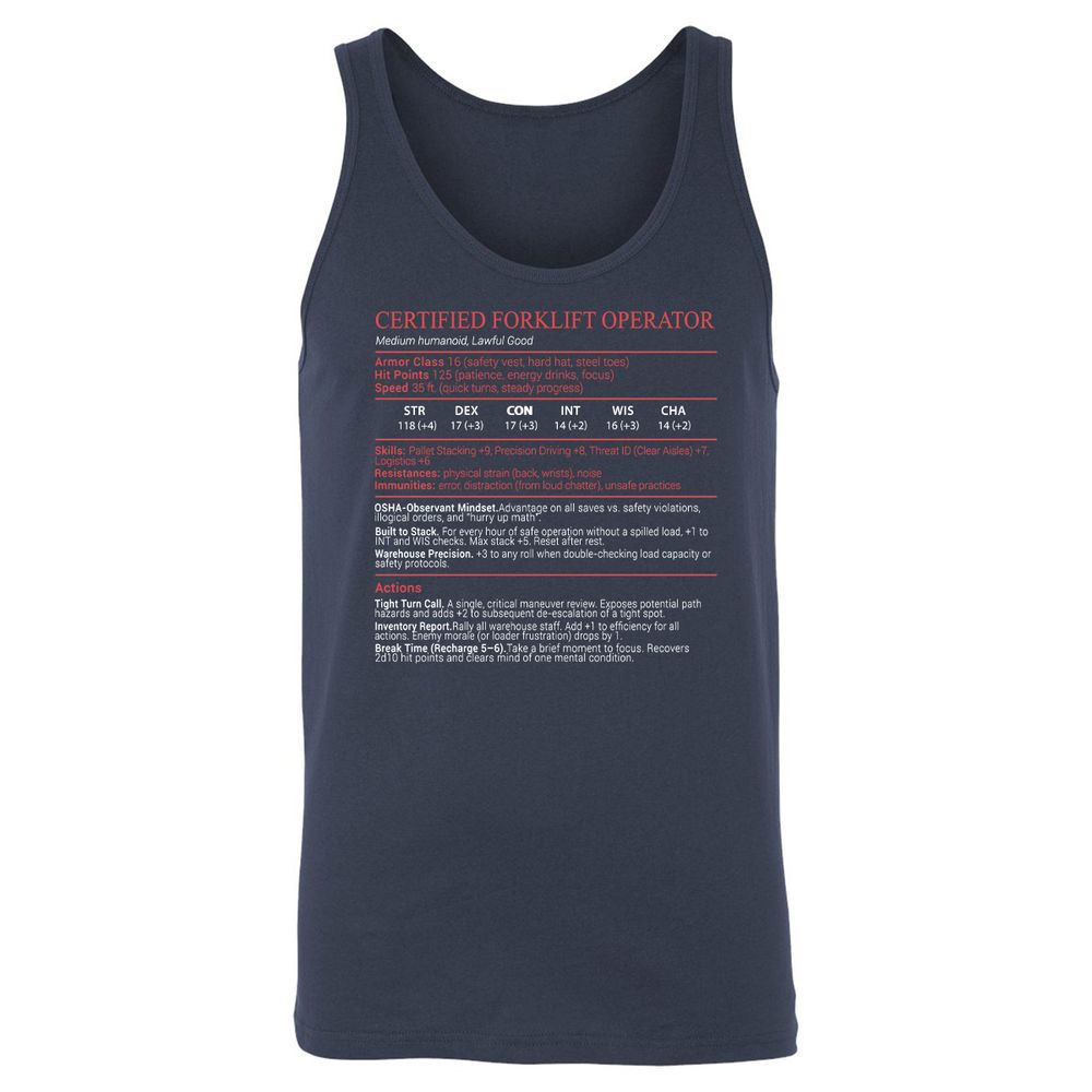 Certified Forklift Operator Stats Block - Navy - 2