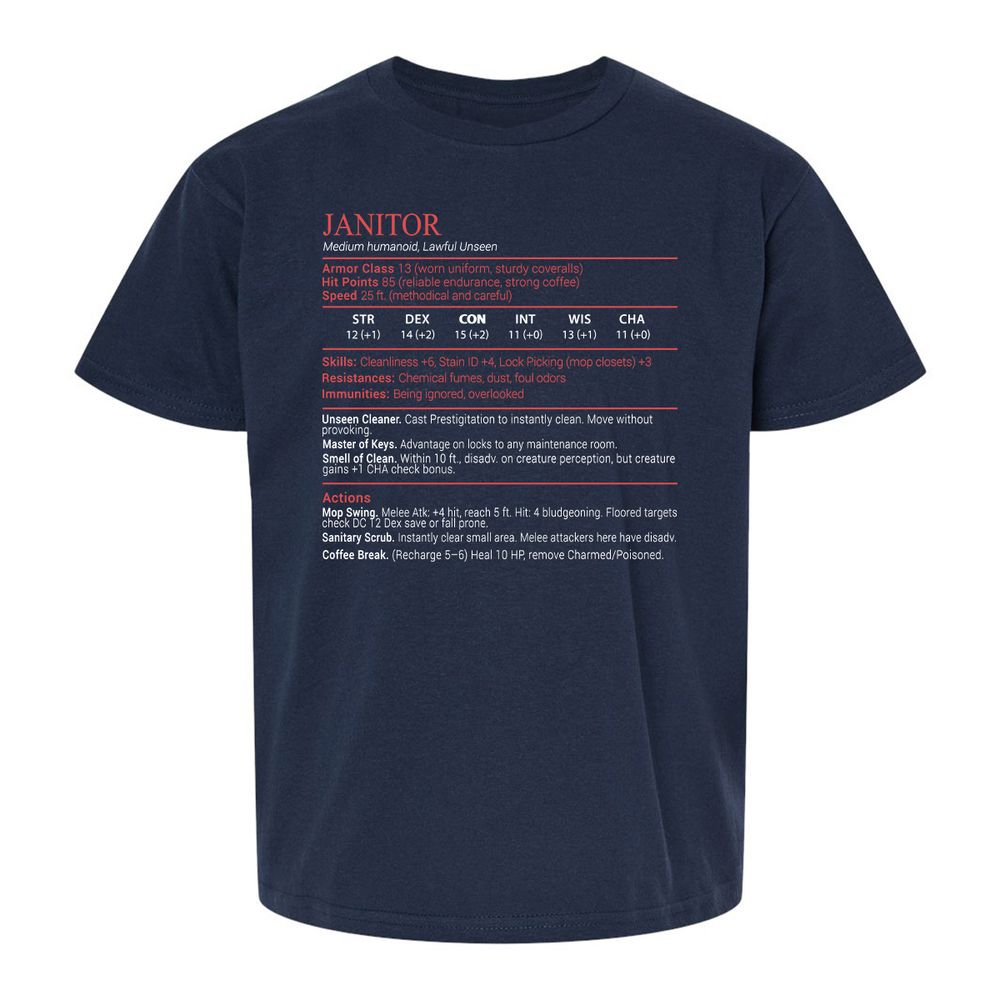 Janitor Stats Block - Navy - 2