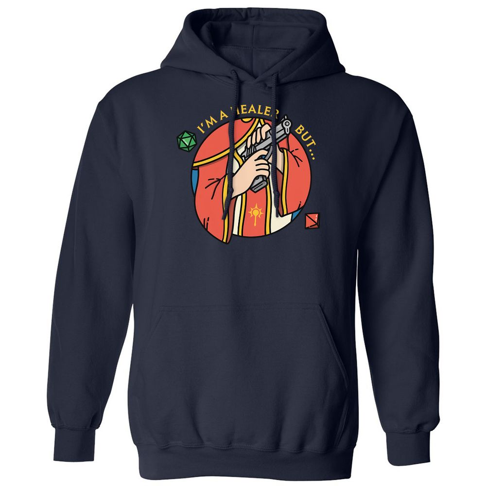 I'm A Healer But Classic Unisex Hoodie - Navy - 2
