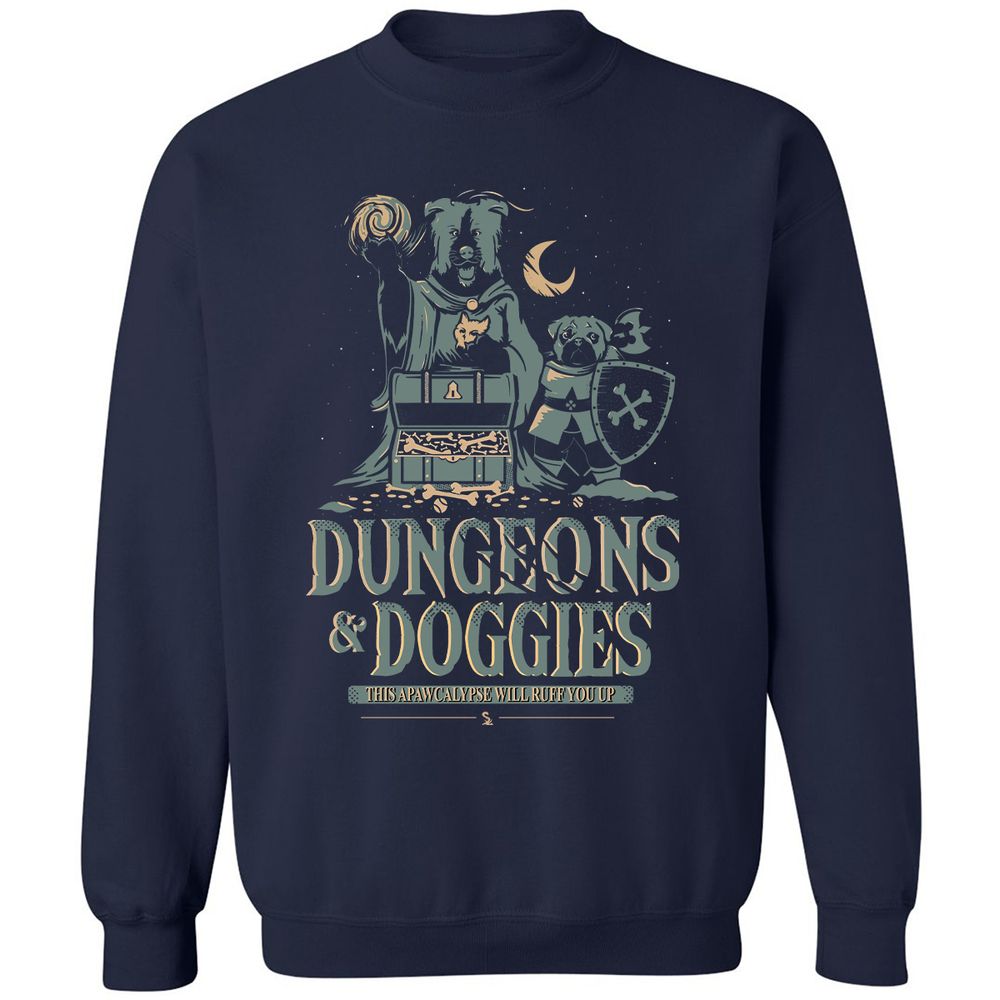 Dungeons & Doggies Classic Unisex Sweatshirt - Navy - 2