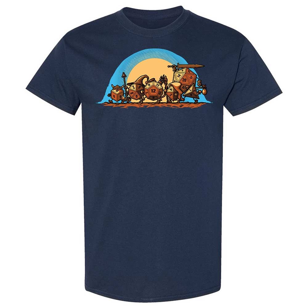 The Fellowship Of The Dice Classic Unisex T-Shirt - Navy - 2