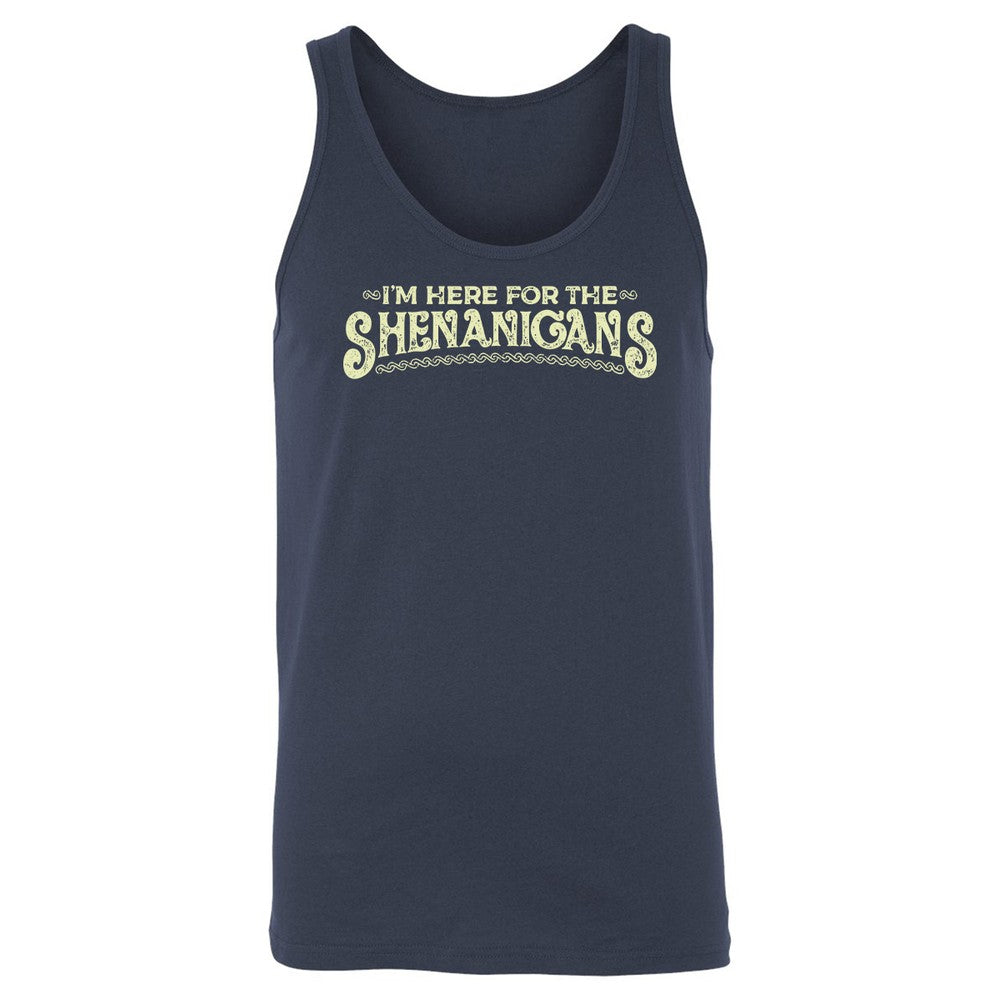 Here For The Shenanigans Unisex Jersey Tank - Navy - 2