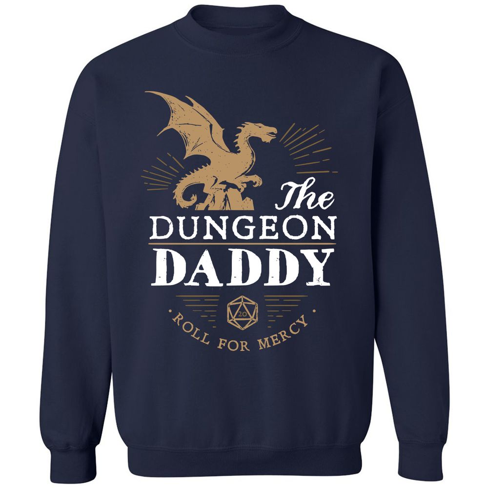 Dungeon Daddy Roll For Mercy Classic Unisex Sweatshirt - Navy - 2