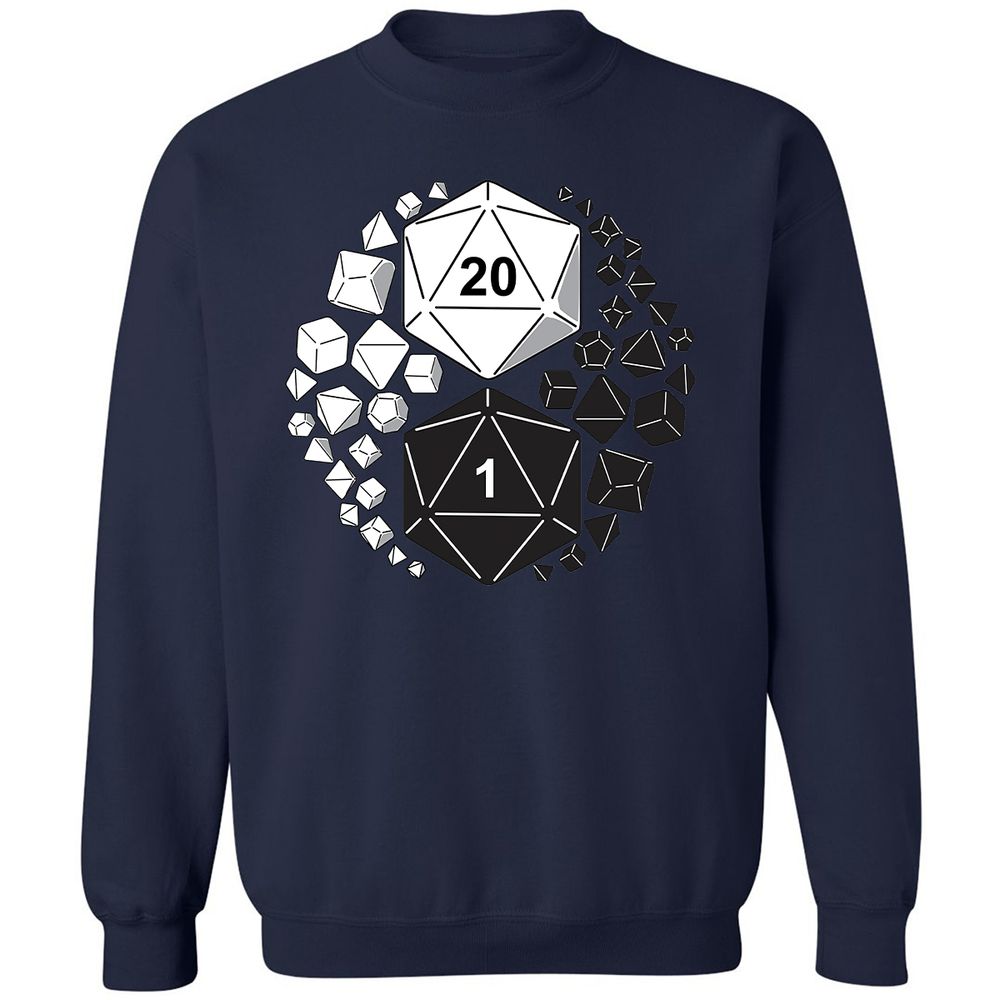 Gaming Yin Yang Classic Unisex Sweatshirt - Navy - 2