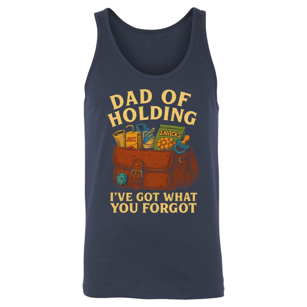 Dad Of Holding Unisex Jersey Tank - Navy - 2
