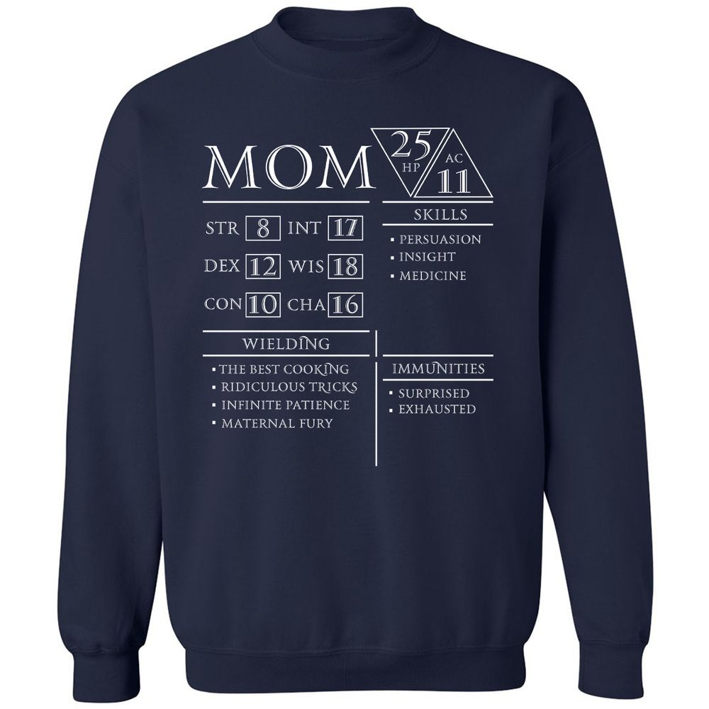 Mom Stats - Navy - 2