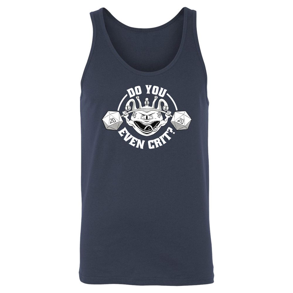 Do You Even Crit Unisex Jersey Tank - Navy - 2