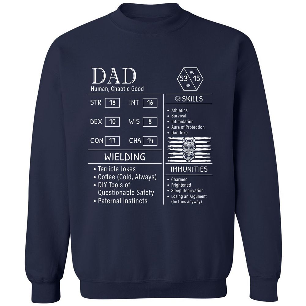 Dad Stats New - Navy - 2