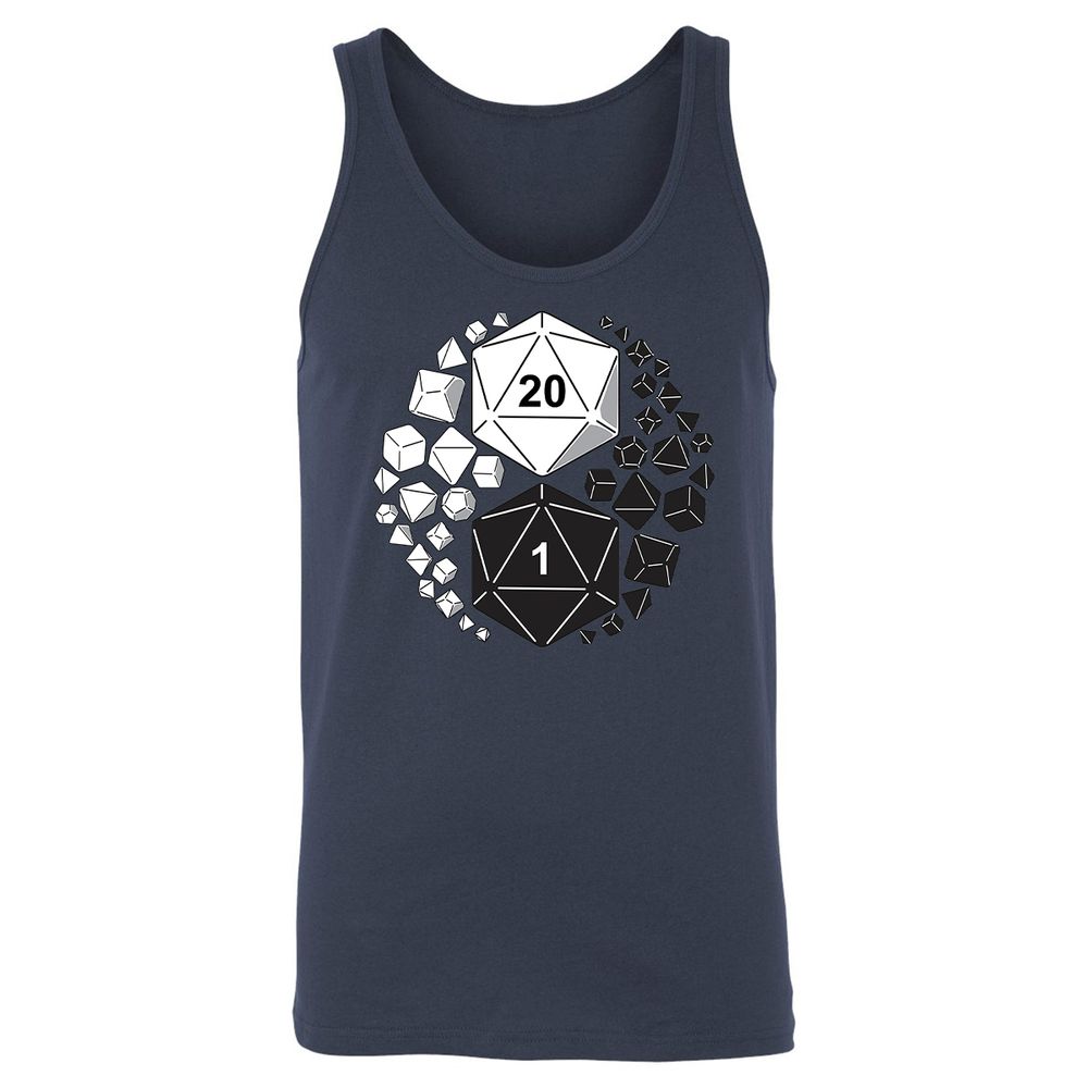 Gaming Yin Yang Unisex Jersey Tank - Navy - 2