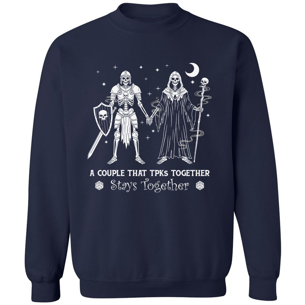 TPK Love – Skeleton Couple - Navy - 2