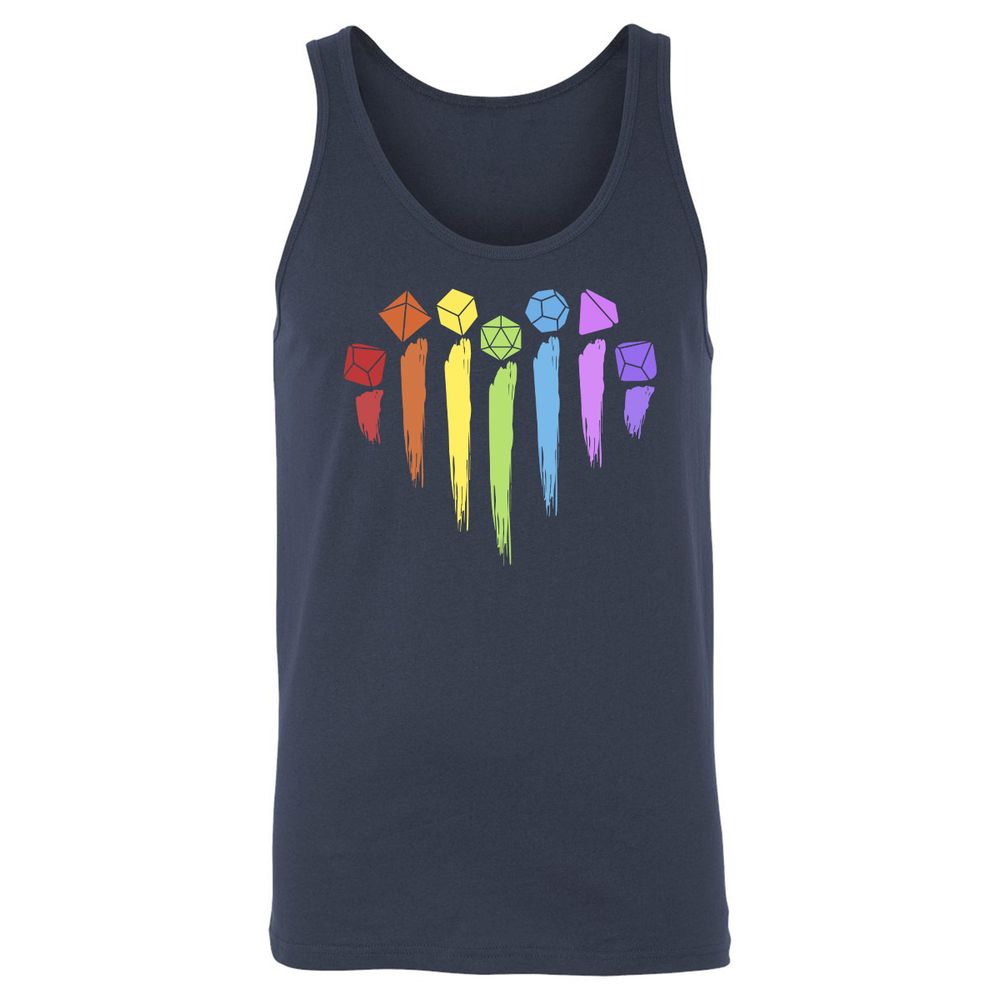 Dice Rainbow Heart Shape - Navy - 2