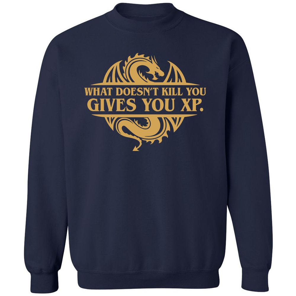 What Doesn't Kill You Gives You XP Classic Unisex Sweatshirt - Navy - 2