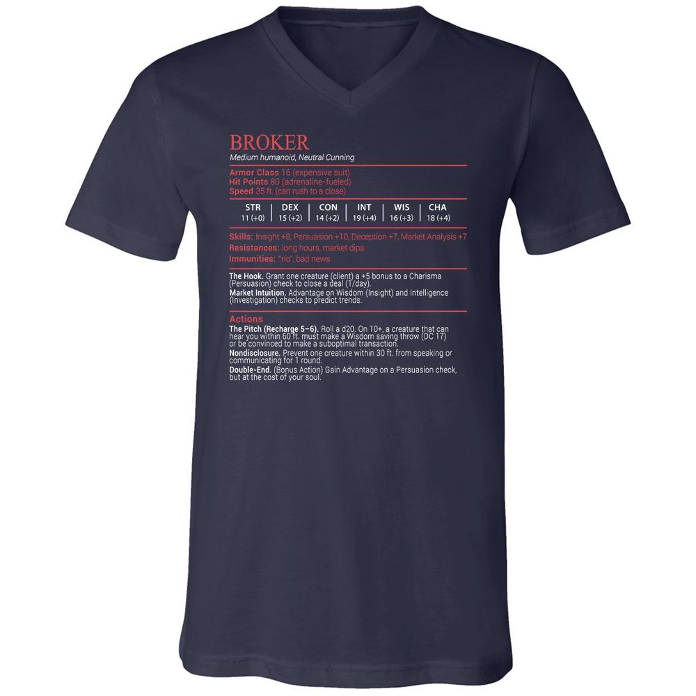Broker Stats Block - Navy - 2