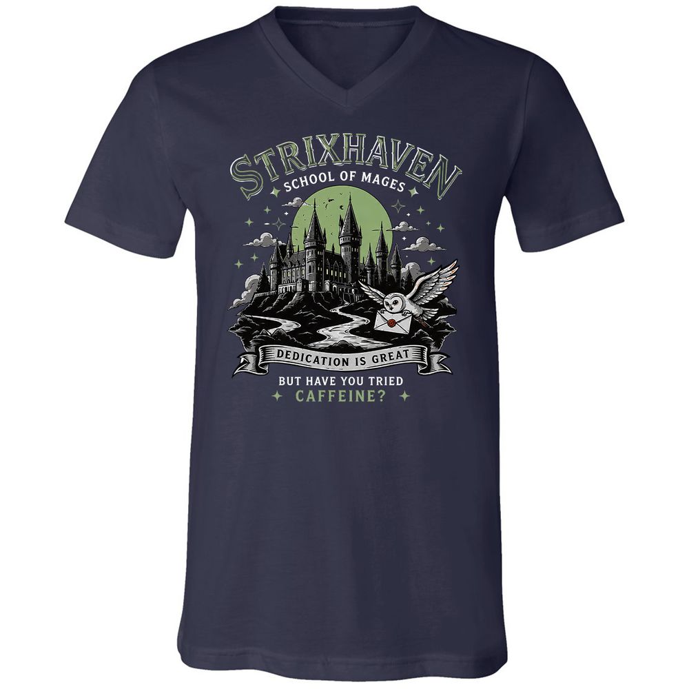 Strixhaven - School Of Mages Unisex V-Neck T-Shirt - Navy - 2