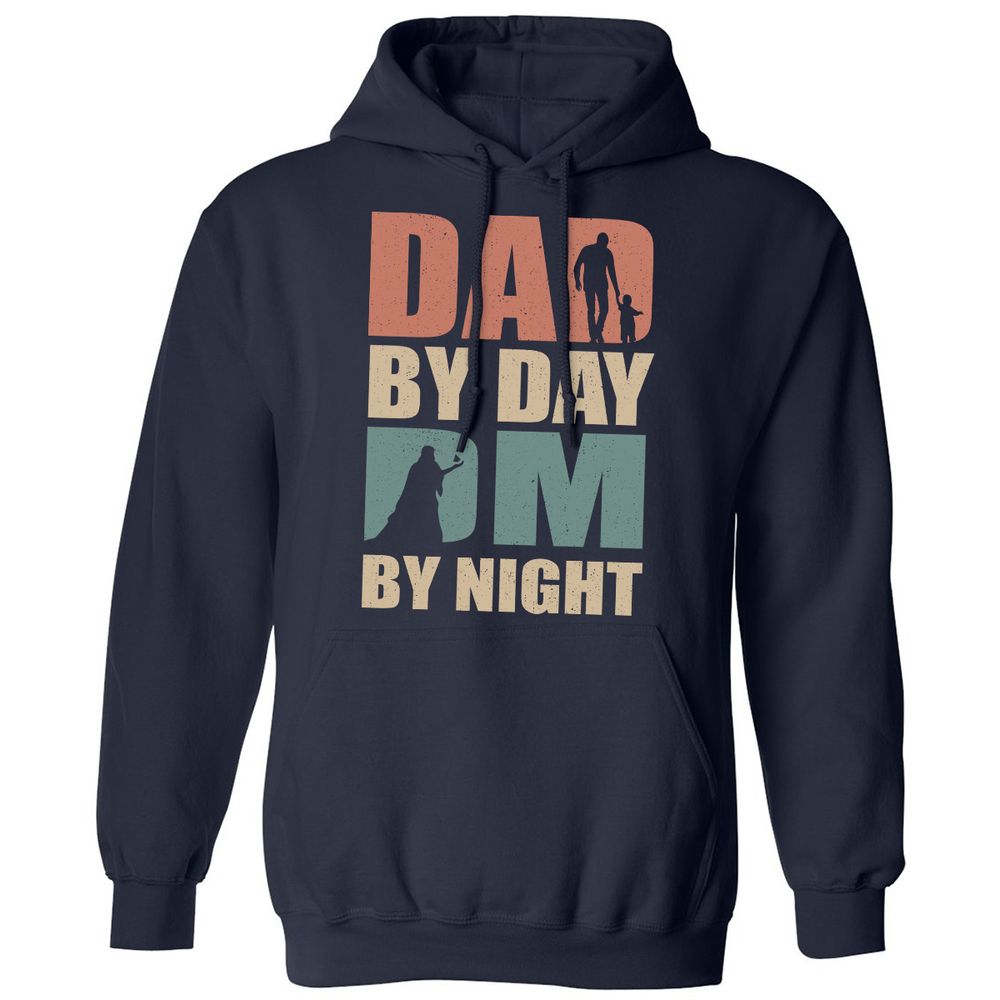 Dad By Day DM By Night - Navy - 2