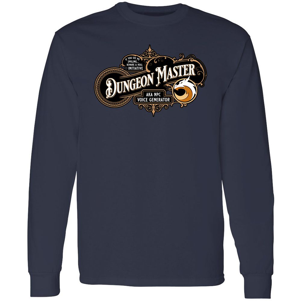 Dungeon Master Long Sleeve T-Shirt - Navy - 2