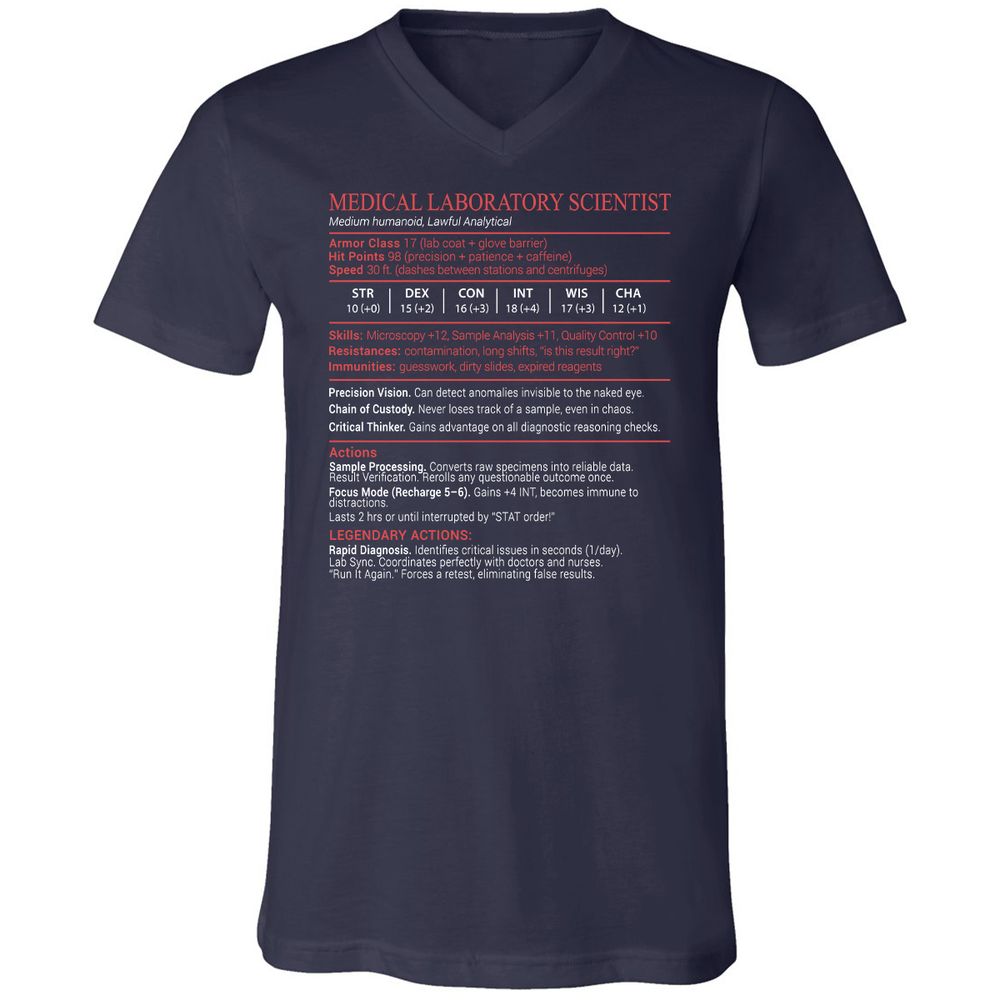 Medical Laboratory Scientist Stats Block - Navy - 2