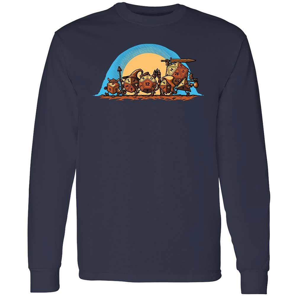 The Fellowship Of The Dice Long Sleeve T-Shirt - Navy - 2